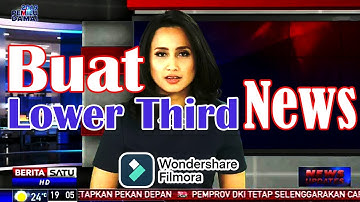 Cara membuat Lower Third Berita di Filmora 9, 10, 11