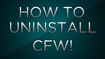Tutorial: How To Uninstall 4.20 CFW - Revert Back To OFW