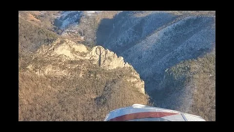 Flying over Seneca Rocks and Spruce Knob, WV