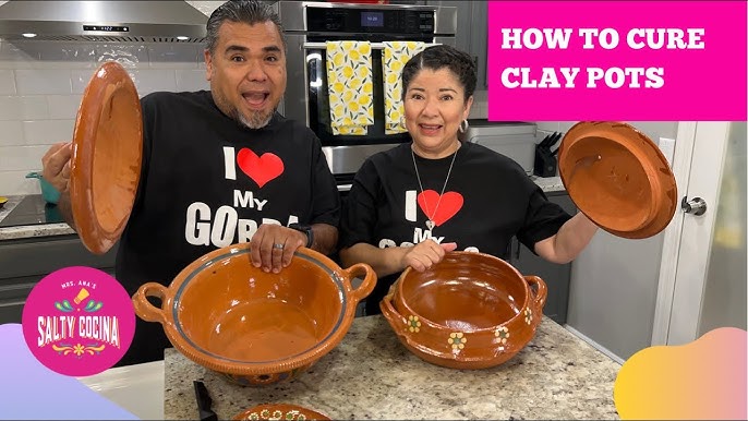 HOW TO SEASON A NEW UNGLAZED CLAY COOKING POT BEFORE FIRST USE