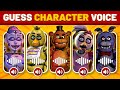 Guess the fnaf character by voice and emoji  fnaf quiz  five nights at freddys