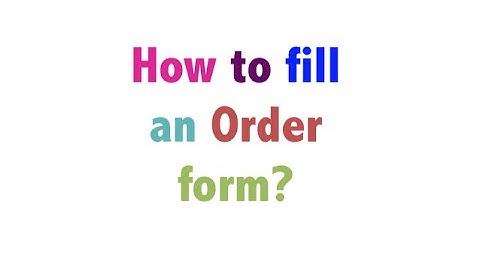 Filling out a scentsy Order Form