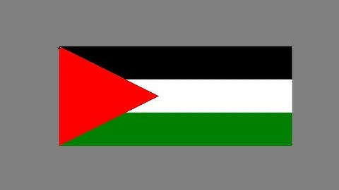 Palestine, Draw Flag of Palestine using Python Turtle Graphics