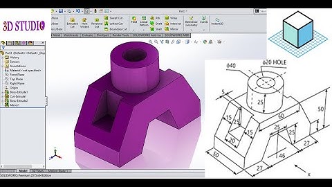 SolidWorks Tutorial | 18 Exercise.| How to use Mirror