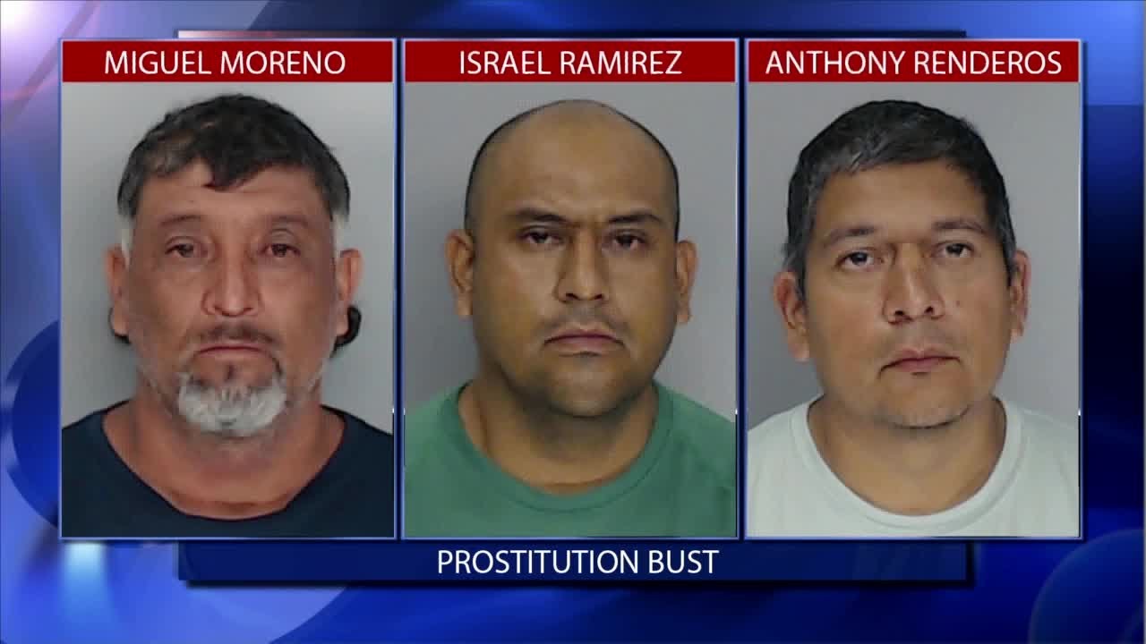 Seven men arrested in prostitution sting - YouTube