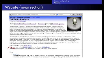 Computer Graphics 2013, Lect. 1(1) - Organization and introduction