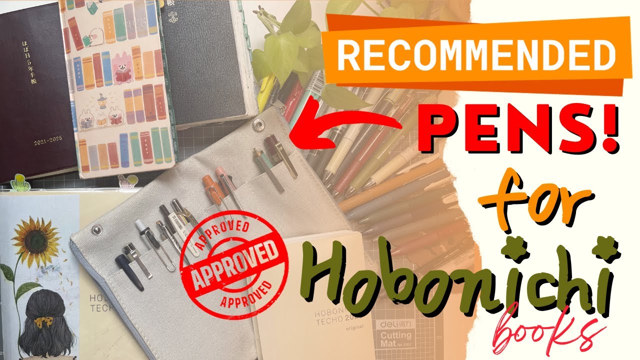 TOP 10 PENS ~NOT FOUNTAIN PENS! For Hobonichi Books | Pen Test Zebra Sarasa, Uniball, Micron, Tombow