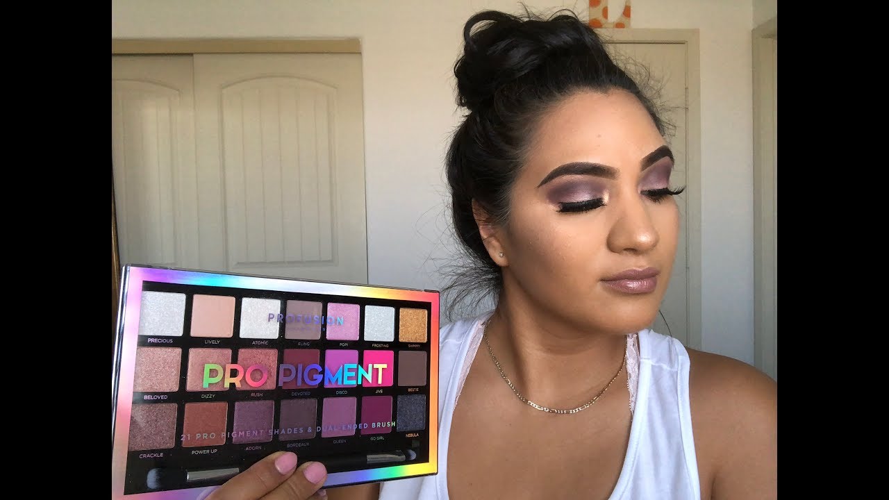 Profusion Pro Pigment palette tutorial/ jennilin YouTube