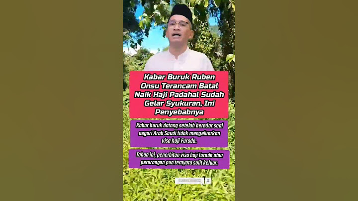 Kabar Buruk Ruben Onsu Terancam Batal Naik Haji Padahal Sudah #rubenonsu
