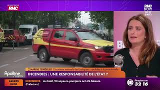 Marine Tondelier sur les incendies : \