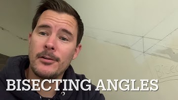 Bisecting angles. Carpentry