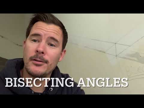 Bisecting angles. Carpentry