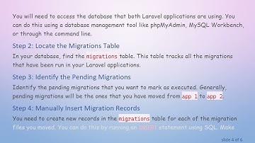 How to Remove Pending Migrations in Laravel When Using Multiple Applications