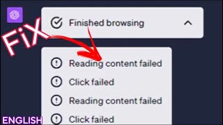 How To Fix Reading Content Failed Error in ChatGPT in ONE SIMPLE STEP