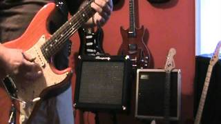 American Strat with Fender Custom Shop Fat '50's through Ampeg Super Jet