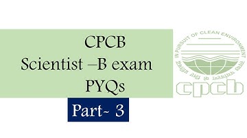 CPCB recruitment 2025| previous paper solution| important PYQs for CPCB scientist -B exam