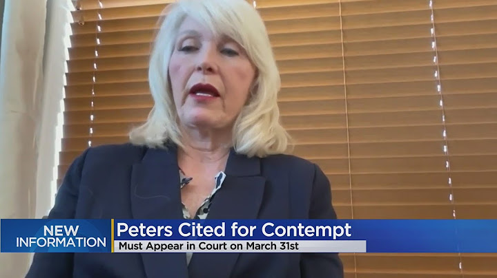 Mesa County Clerk Tina Peters Cited For Contempt