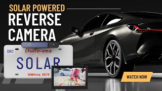 AUTO-VOX Solar 1 Plus Review ! Car Reverse Camera - Wireless - 3 Minute Install - Solar Powered