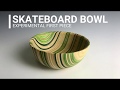 Turning my first skateboard bowl - woodturning experiment