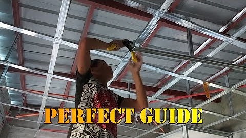 tamang proseso kung pano mag,install ng metal furring para sa kesame!