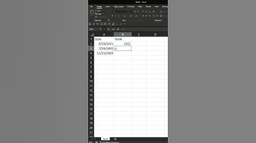 How to Use Microsoft Excel 2023  excel shorts Tutorial About How to Use Year (#Shorts)