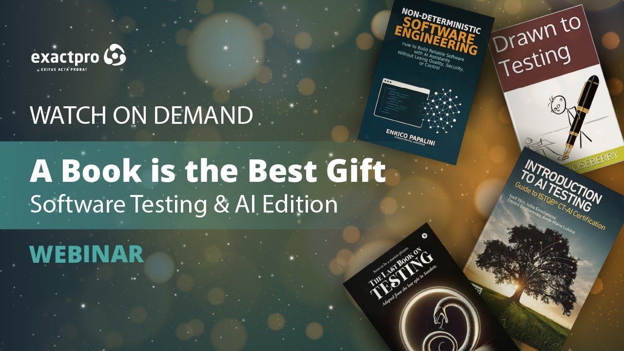 Gift Software A book is the Best Gift – Software Testing & AI Edition - YouTube