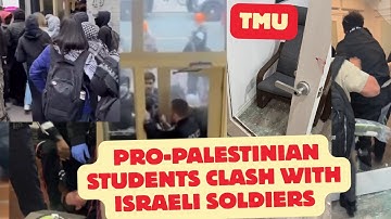 Pro-Palestinian Students Shut Down Israeli Soldiers’ TMU Campus Tour in Toronto