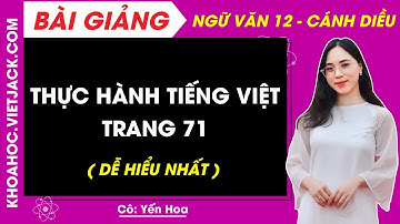 Thực hành tiếng Việt trang 71 | Ngữ văn 12 - Cánh diều (DỄ HIỂU NHẤT)