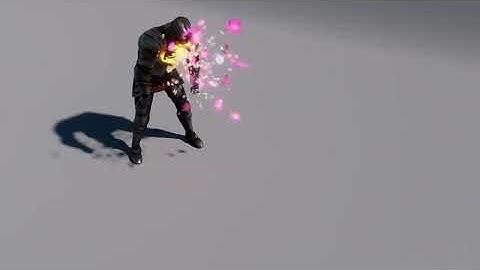 Petals particle simulation test : Houdini