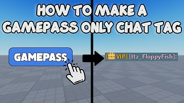 HOW TO MAKE A GAMEPASS ONLY CHAT TAG 🛠️ Roblox Studio Tutorial
