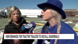 Mothers who lost daughters in deadly semi crashes push for tractor trailer guardrails