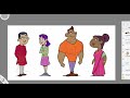 Designing 4 cartoon characters in time lapse  how to design cartoons how to draw girls