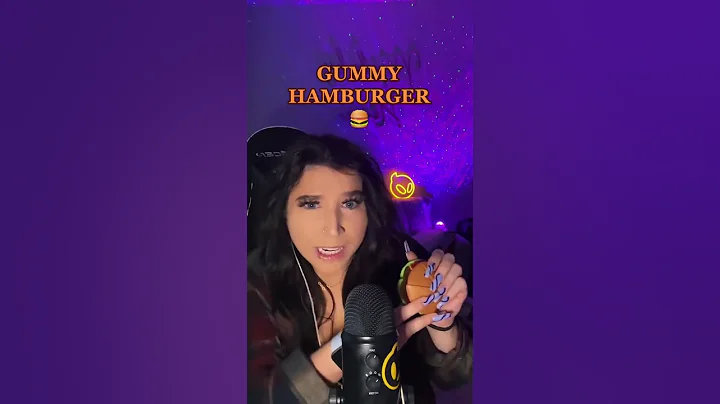 ASMR gummy hamburger #shorts #funny #asmr