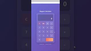 Simple and Stylish Calculator Using HTML, CSS and JS । Web design Project #html #css #calculator