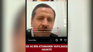 Ali̇ Yalçin Ek Öğretmen Atamasi Açiklamasi Ek Atama Olacak Mi? Son Daki̇ka