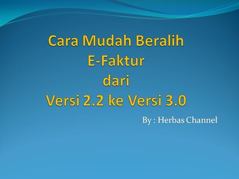 Cara Update Efaktur