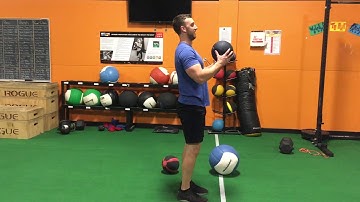 Med Ball Reverse Lunge with Rotation
