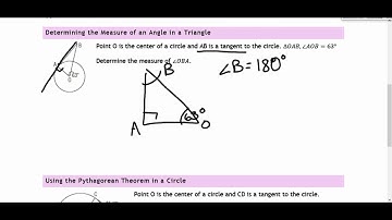 Math 9 - 8.1 Properties of Tangents to a Circle