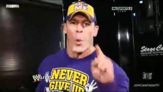 WWE Raw 11_29_10 - John Cena Invades Raw And Destroys Justin
