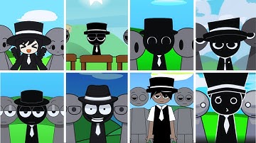Incredibox - Sprunki but ONLY MR BLACK HAT in ALL Different Mods | V4