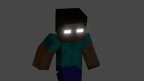Herobrine animation test on blender