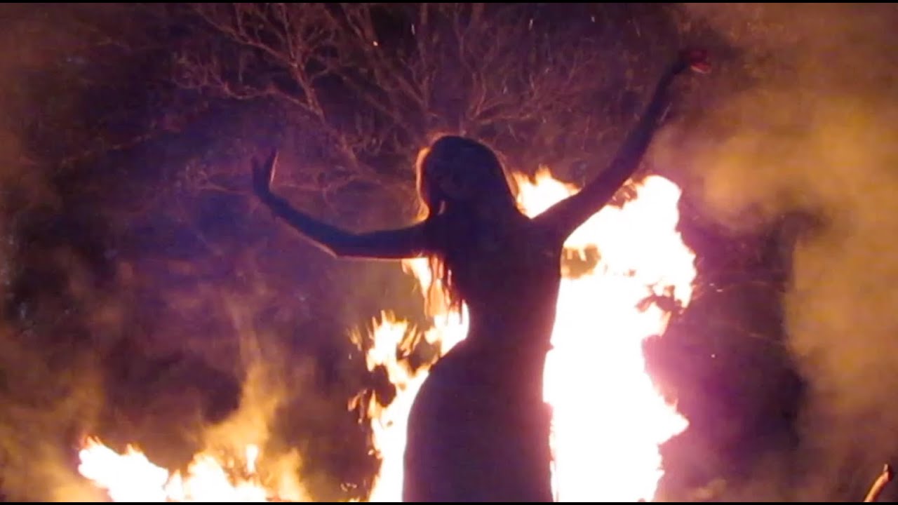 divine feminine -- Bonfire on the full moon