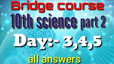 Setu abhyaskram Science part 2 day 3,4,5