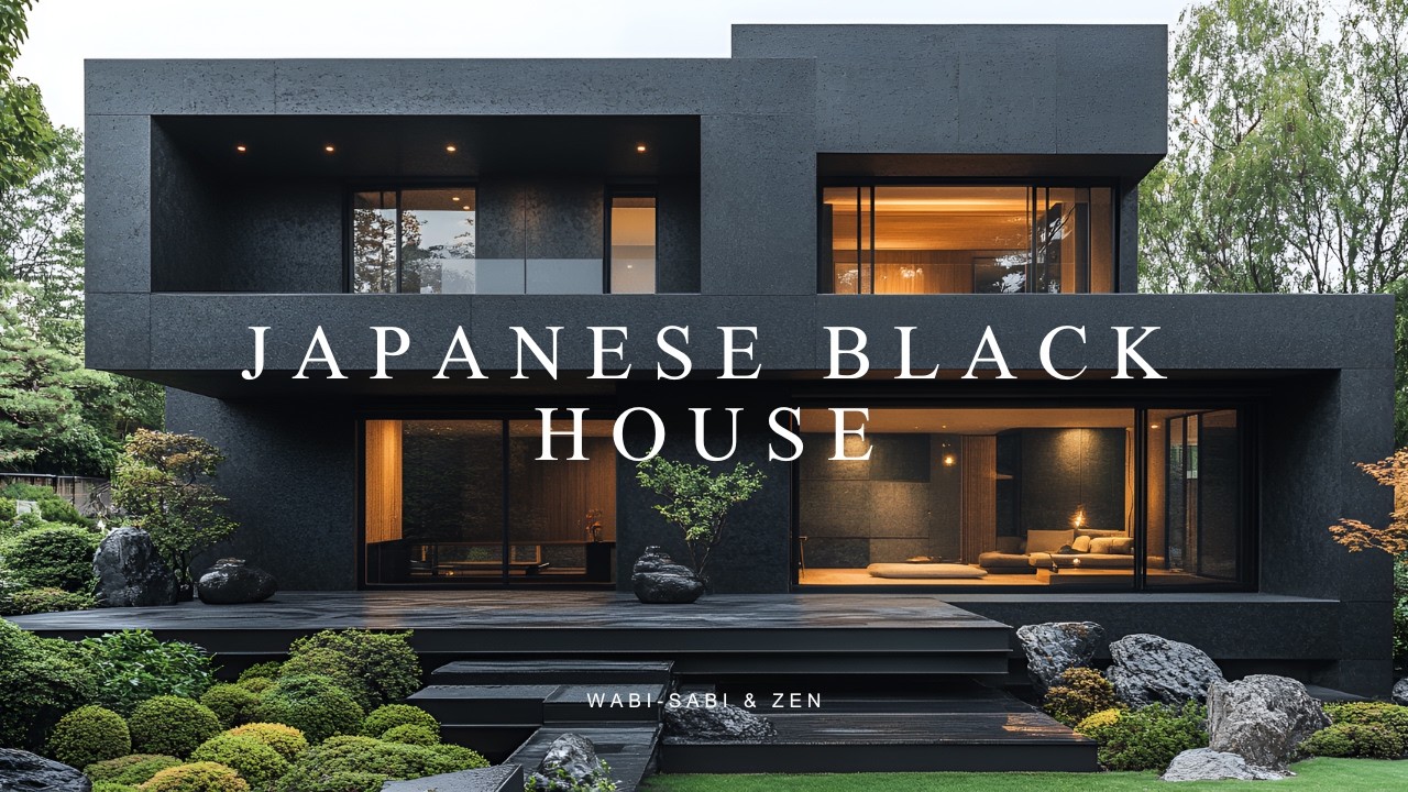 Japanese Minimalist Black House Wabi-Sabi & Zen Architecture