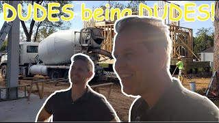 25 barndominium neighborhood. Dudes being dudes.
