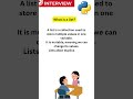 What is list? explained in 15 sec #List #ListInPython #LatasInPython #Python #PythonProgramming
