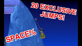 20 Exclusive Jumps in Space% for Getting Over It