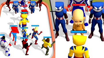 Superhero Monster Merge Master: Funny Game All Levels Gameplay #3