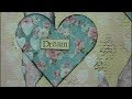 Mixed Media Art Journal Page -  Dream A Little Dream - Art Journaling
