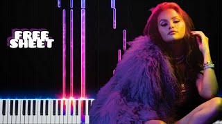 Selena Gomez - Single Soon- Piano tutorial + Free PDF sheet + Instrumental